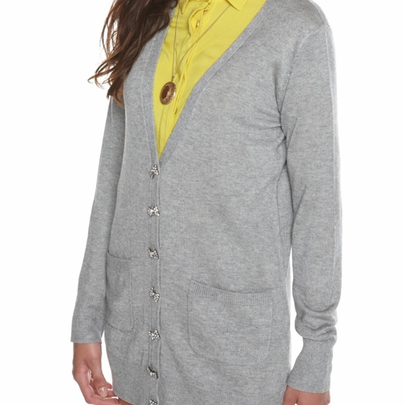 ERIN by Erin Fetherston |  Oversized Cardigan | Heather Grey | Small - Picture 2 of 8
